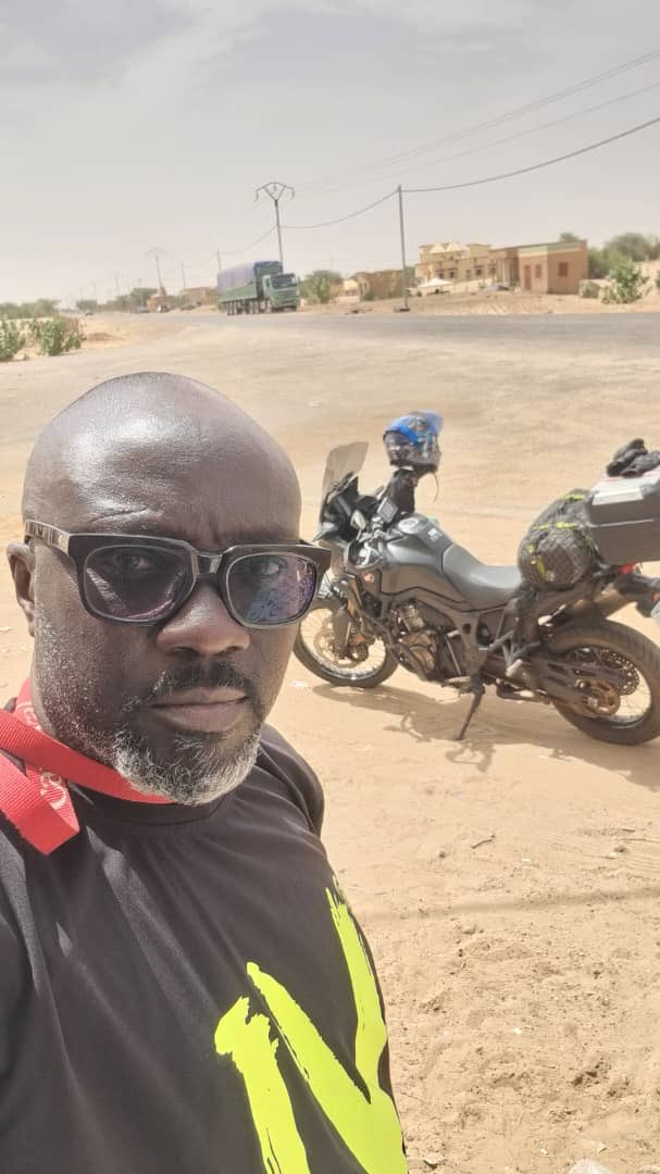 MODUCATI's tweet photo. Still on the #lagostolondon.Mr Segun Ajayi left muritania and is currently at the boader of Morocco getting closer to the shores of Europe ….. https://t.co/LkqoWYtD2S