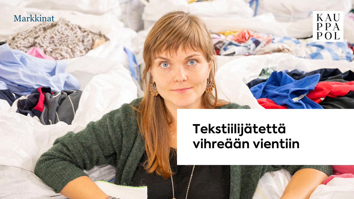 kauppapol's tweet photo. ♻️Tekstiilikierrätysmarkkinoille on aika iskeä nyt!
♻️EU:n alueella alkaa tekstiilijätteen keräysvelvoite 2025, Suomessa 2023.
♻️Tulevaisuudessa suomalaista poistotekstiiliä voi käyttää vaikkapa turkkilainen teollisuus.
♻️https://t.co/71QxXKosO5
♻️#LSJH #kiertotalous https://t.co/UvYIe2fPrG