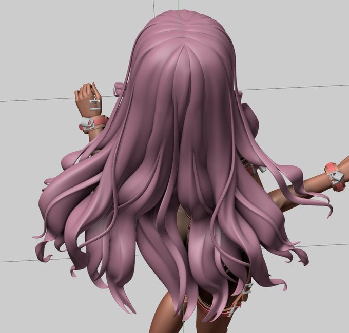 分割ちからが試される髪の毛…! 