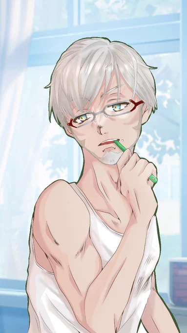 ライブ頑張れホロスタ!身支度のアルさんを描き描き#アルランディス #アランの画廊 