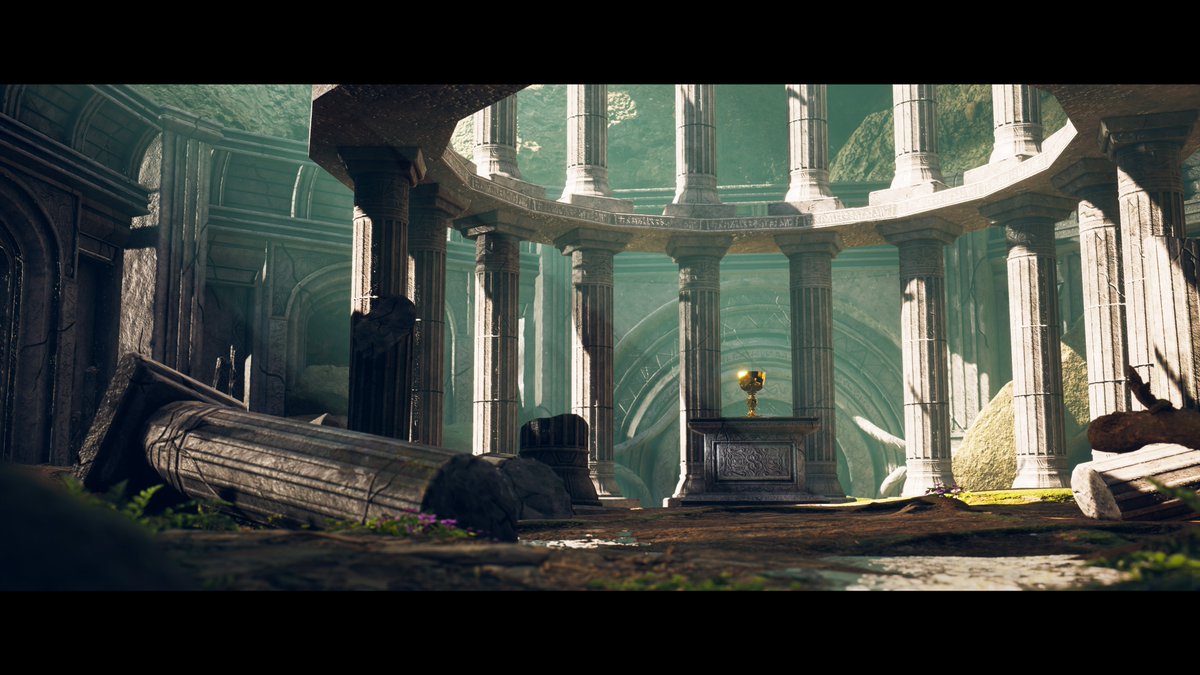 squ1dssss0924's tweet photo. タイトル：聖杯
空気感を意識して作ってみました。
#Maya #UE4 #SubstancePainter #3DCG https://t.co/cLOjPiLEBD