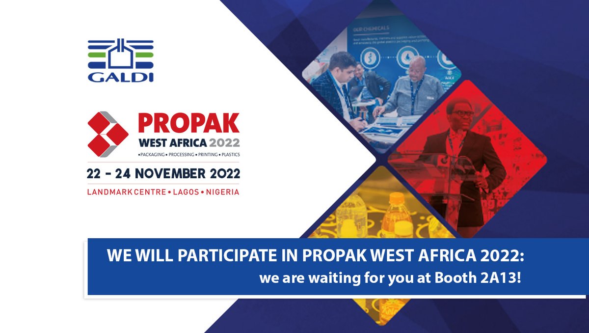 We will be present at Propak West Africa to be held in #Lagos, at Landmark Center, from 22 to 24 November.

Our team is waiting for you at Booth 2A13 to present you the latest news regarding the filling and packaging of food products in Gable Top cartons!
#propakwestafrica