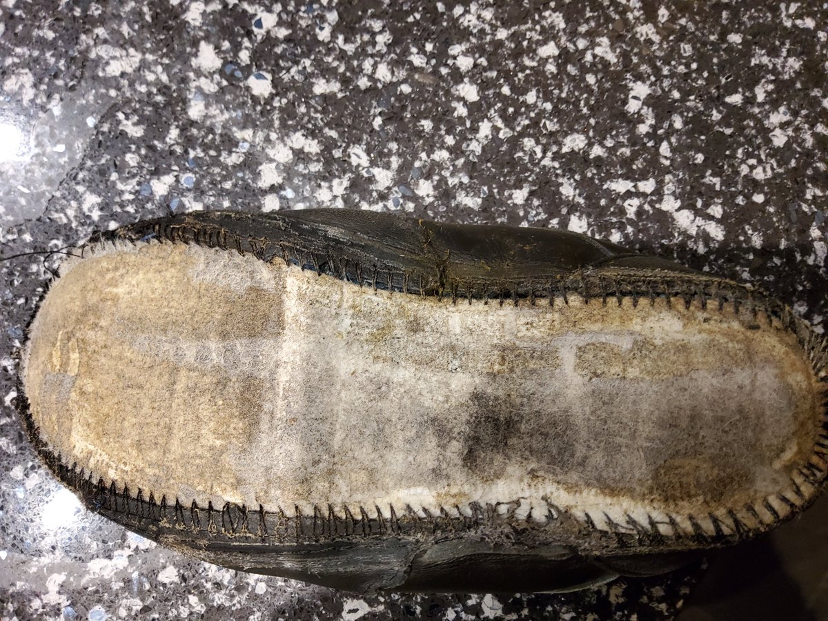 ALloydMostyn's tweet photo. @clarksshoes how can there be no fault in manufacturing or materials of your shoes here? Worn 15 times. I'm shocked by your response. https://t.co/ktNYp9LiCW