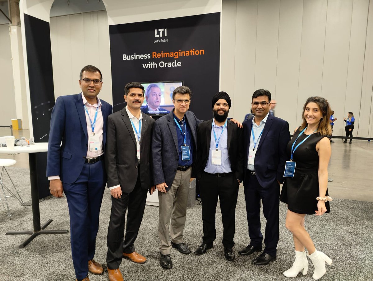 ltm_ofcl's tweet photo. We had an action-packed day at @Oracle #CloudWorld2022, from compelling in-booth conversations and entertainment to intriguing learning sessions with our customers. Make sure you make it to booth #212 tomorrow if you don't want to miss the fun at #OCW! #LTIXOracle #LetsSolve https://t.co/9nOiG7p0m4