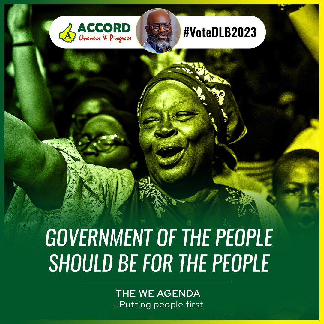 DumoLuluBriggs's tweet photo. Let us build a future we will be proud of, not only for ourselves but for the coming generations.

#GoodGovernanceIsYourRight
#Accord
#Dumore
#Dumowilldomore
#DLB2023
#TheWeAgenda https://t.co/4H4b2m8xXM