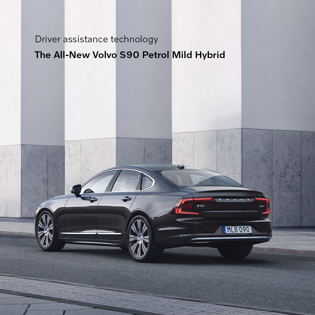 The All-New Volvo S90 Petrol Mild Hybrid’s advanced driver assistance technology helps you maintain a safe distance to cars in front by adapting your speed, keeping you in lane and more in emergency situations. Know more: bit.ly/3DjFfd6. #VolvoIndia #S90