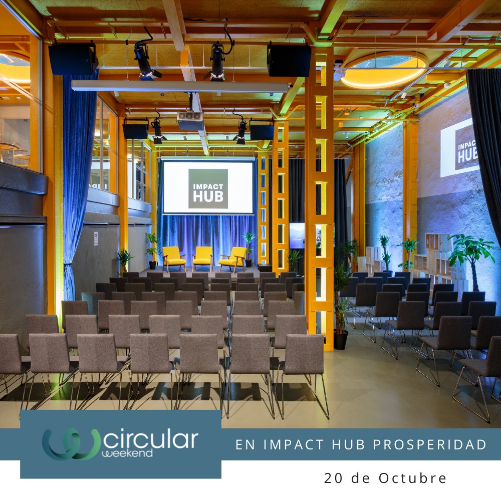 circularweekend's tweet photo. ¡Por fin vuelve #CircularWeekend presencial! 🟢🤩 Será una jornada muy interesante con emprendedores/as, expertos/as... y mucha economía circular 🙌🏽
¿No has podido venir? Aún puedes apuntarte al Programa de Aceleración Circular💡
Todo en la web⤵️
https://t.co/TW6SREk27z https://t.co/x5I3Ul2T2F
