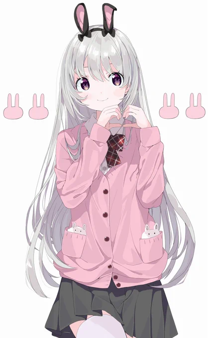 ピンクうさうさ#あなたのぴんく色の作品を見せてください 