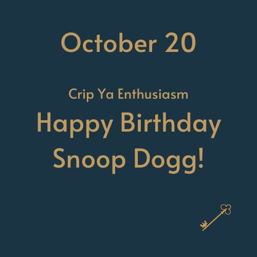 NostraProject's tweet photo. Crip Ya Enthusiasm
Happy Birthday Snoop Dogg!

Be the one to grab the Astral Key for your Birth Date now -> https://t.co/bDX2xLr86K

#NostradamusProject #nfts #nftart #nftcommunity #nftcollector #cryptoart #art #ethereum #opensea #nftcollectors #blockchain https://t.co/dAowiZJv5H