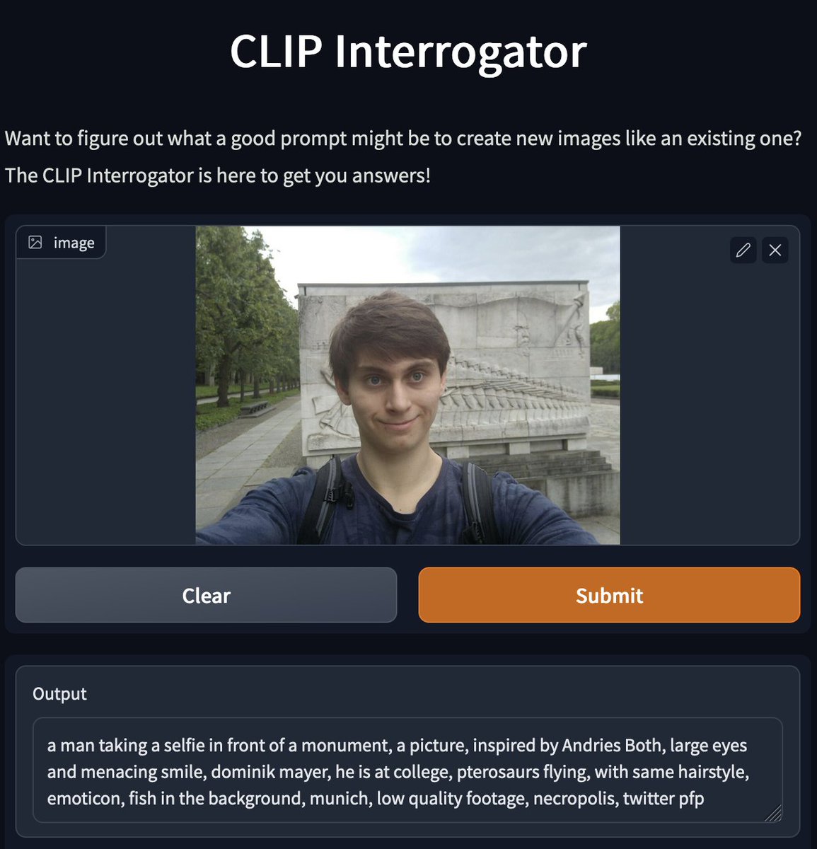 tugot17's tweet image. Future is now
You can "de-code" a prompt for a given picture. This + Cross Attention image editing + some human feedback RL in the future and I already see the end of the prompt engineering paradigm as we know it today