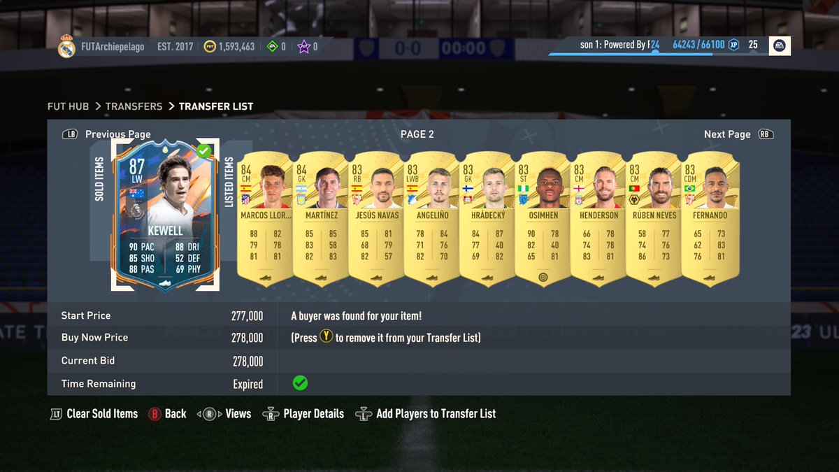 Good morning… actually i’m surprised as hell, cause he was on the market for like 10-15 seconds.

That’s the first good snipe this fifa for me 🎯

64k pat 💰💰💰