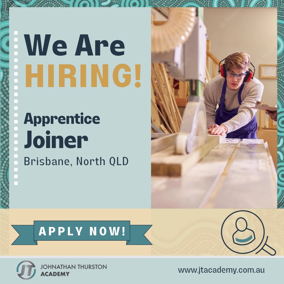 JT_Academy's tweet photo. MRAEL is currently seeking a highly motivated Apprentice Joiner to join Queensland Stairs! Click here to apply: https://t.co/gMCRZxvUJ5 https://t.co/cgn4CHiEAK