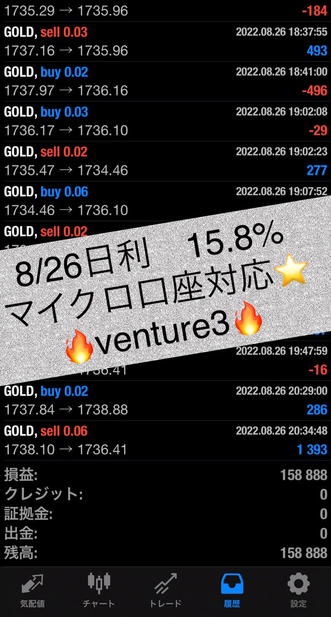 LvI5JT2WtcZFggT's tweet photo. 🌟マイクロ口座対応・人気EA venture3🌟
爆益型の人気EA🔥
少額～でも運用したいと言う要望に応え、マイクロ口座対応で登場しました！
利用は450名以上のトレーダーが参加するオープンチャットから！　#爆益
https://t.co/jc2gLzYWvN https://t.co/mGcVnTdJOy