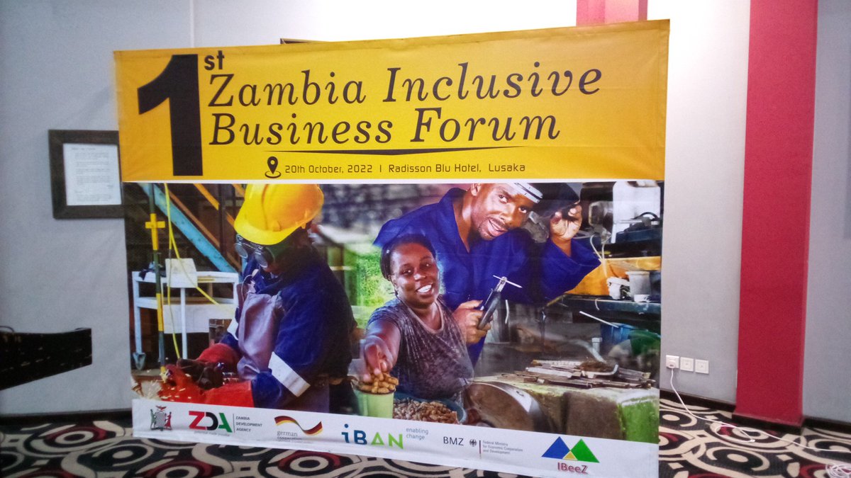 Happening now! Excited for all the progress in this space! #InclusiveBusiness #IbeeZ #Zambia