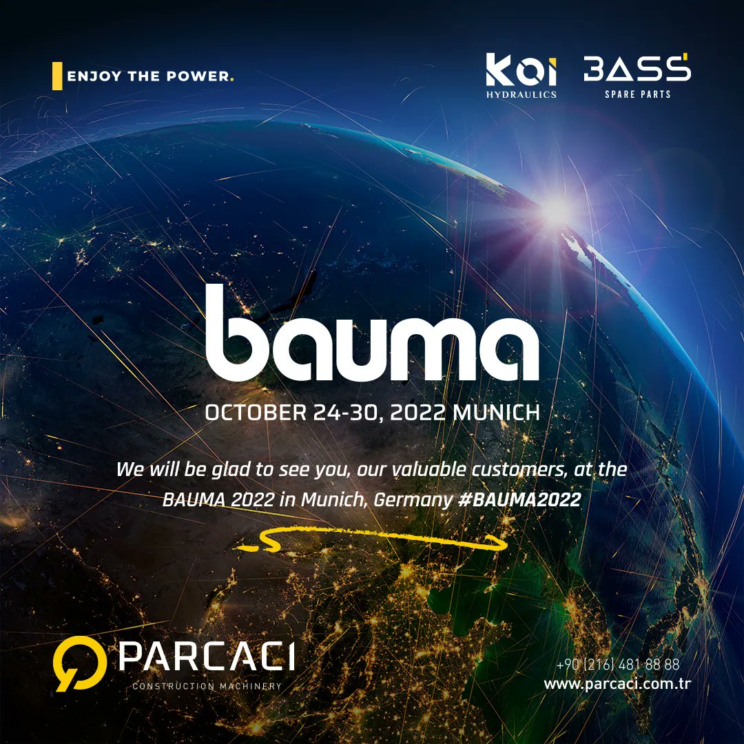 parcaci's tweet photo. We will be glad to see you, our valuable customers, at the Bauma Munich 2022 - Europa's largest construction trade show.

Hall 06
Booth 335

#volvo #oemspareparts #oem #hydraulicpumps #oilpump #bauma #bauma2022 #baumamunich2022 #bauma2022 #munich #world #trade https://t.co/R6w0XO3ADT