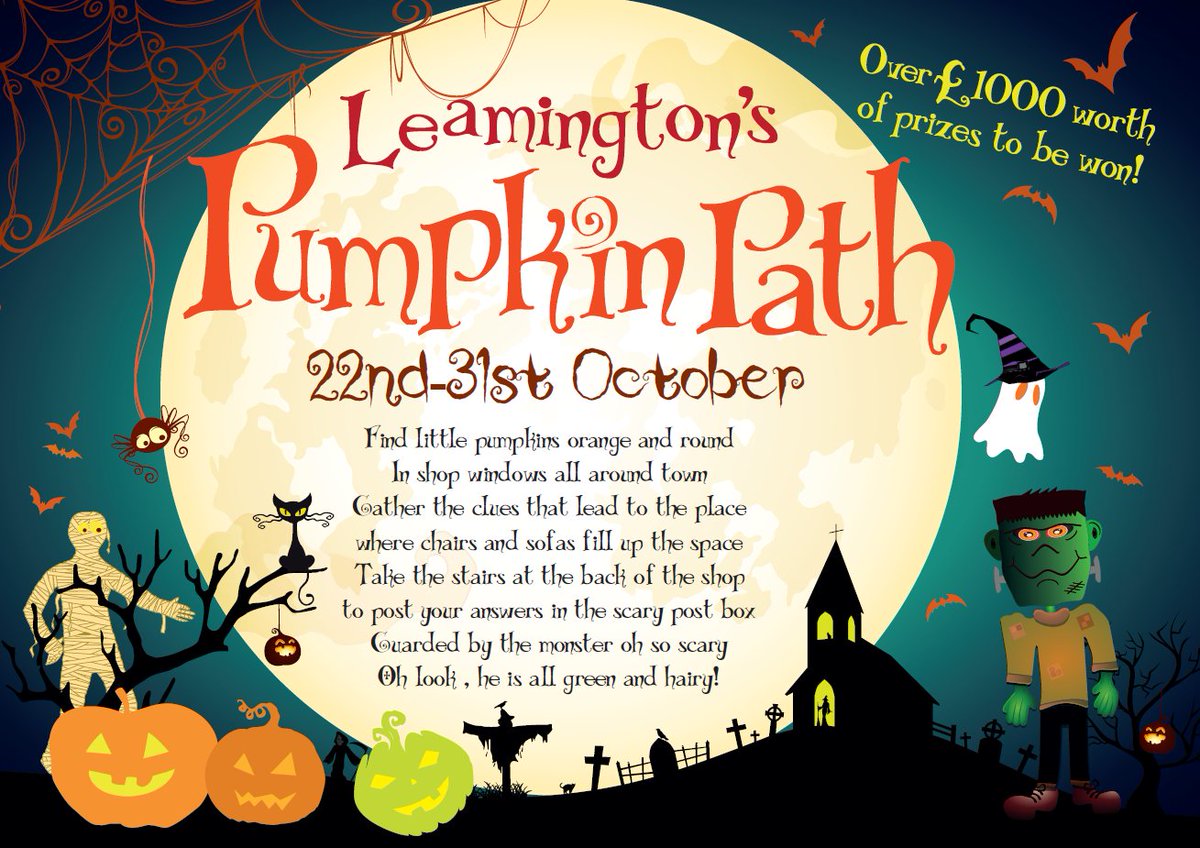 LoveLeamington's tweet photo. There's only a few days to go till the Leamington's Pumpkin Path returns between 22nd - 31st October ππ»π
Find out how you can get involved π https://t.co/KFV2zx9Keh
#LoveLeam #Leamington #VisitLeam #PumpkinPath #DiscoverLeam https://t.co/1PbNN6EpuK
