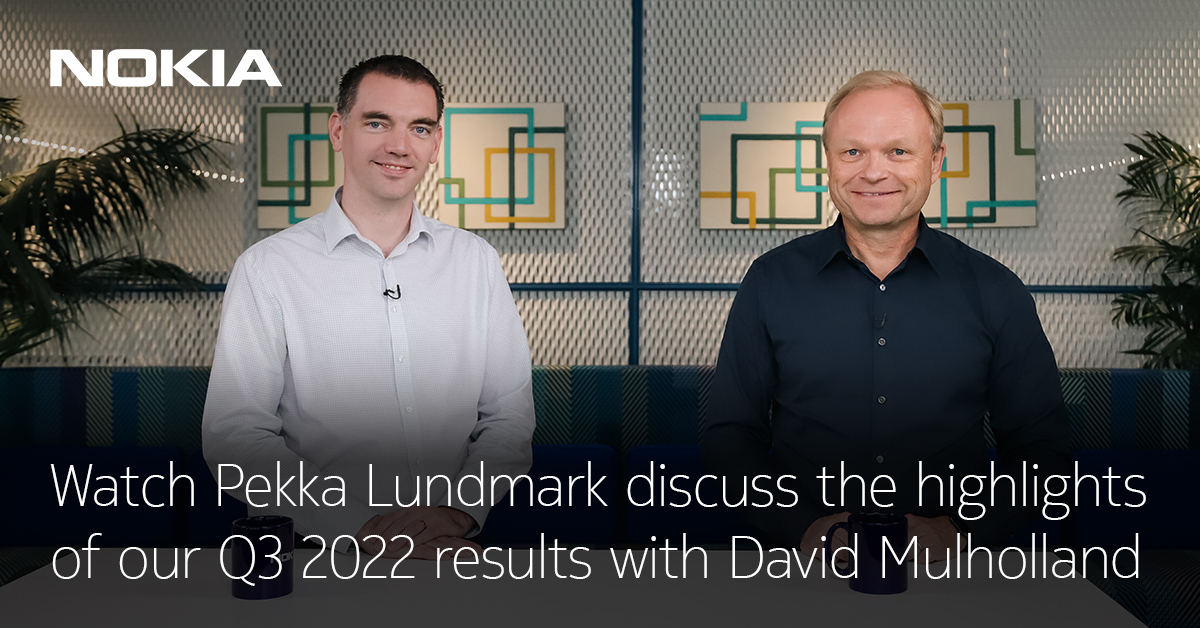 nokia's tweet photo. Our Q3 performance demonstrates that we are delivering on our ambition to accelerate growth – supported by our increasing technology leadership – and we maintained good profitability. Watch our @PekkaLundmark discuss the results. https://t.co/WeA4ez93vg https://t.co/urCjFhcip1