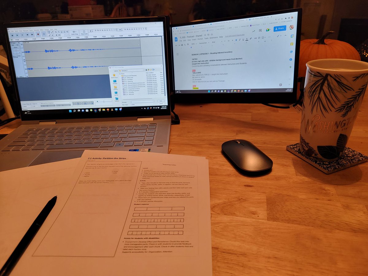 CallMeMsJamie's tweet photo. This semester has been packed full of craziness!  Part time Student Teaching along with 5/6 classes!  BUT we recorded Season 2, Episode 1 tonight, so...with Lesson Planning, HW, and other life requirements, we are hoping to have it edited and posted either this or next weekend! https://t.co/y6WCpYaAOH