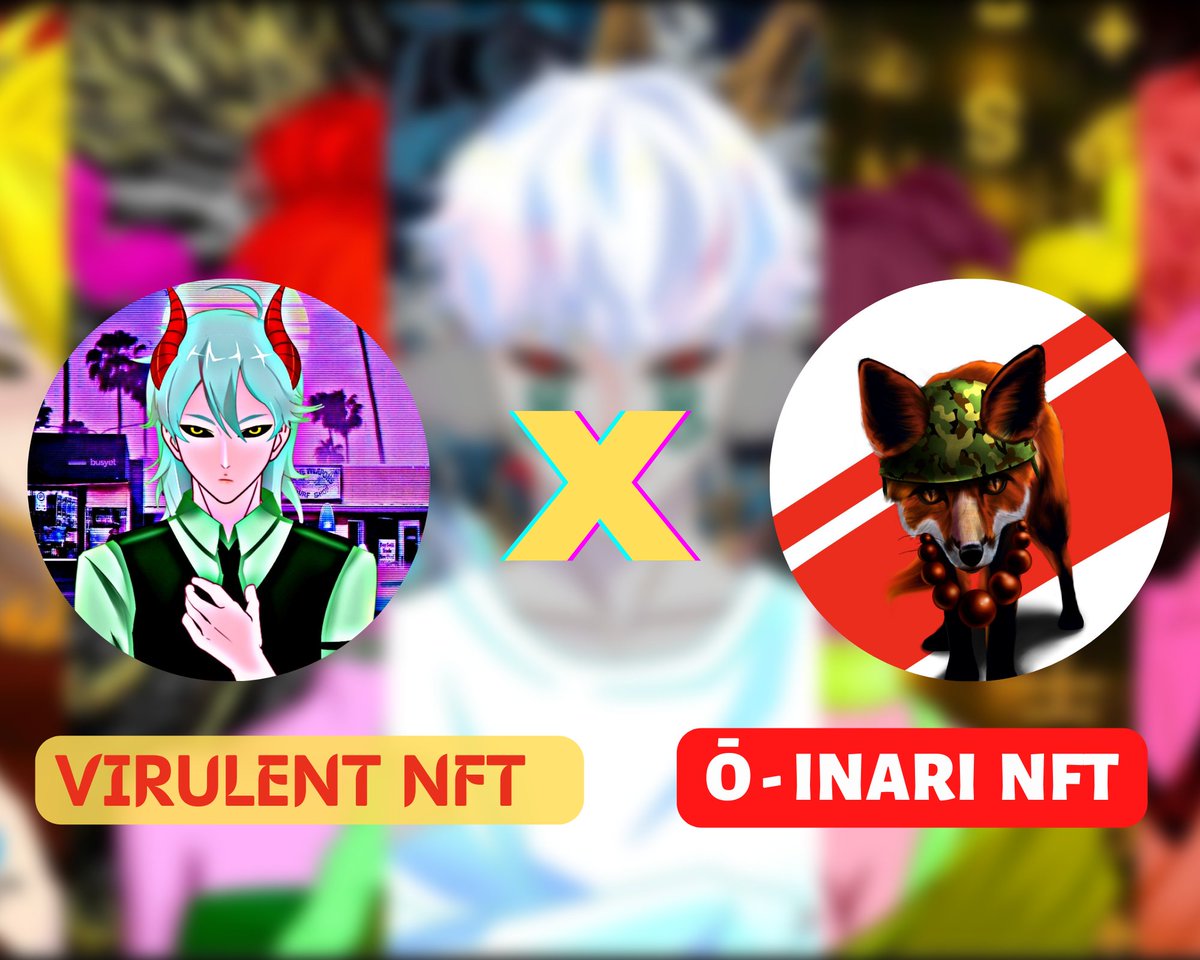VirulentNFT's tweet photo. 🎉New Collab #Giveaway🎉

Ō_inariNFT 🤝 The Virulent

Prizes:🎁
🏆 10x WL Spots from @O_InariNFT
🏆 5x WL Spot from Virulent

To Enter:
1⃣Follow 
@O_InariNFT &amp; @VirulentNFT2022 
2⃣RT &amp;❤️
3️⃣Tag 3 frens

72h⏰

#NFTs #NFTMarketplace #NFTsales #NFTComunity #mintingsoon #whitelist https://t.co/CWnxbWZfdX