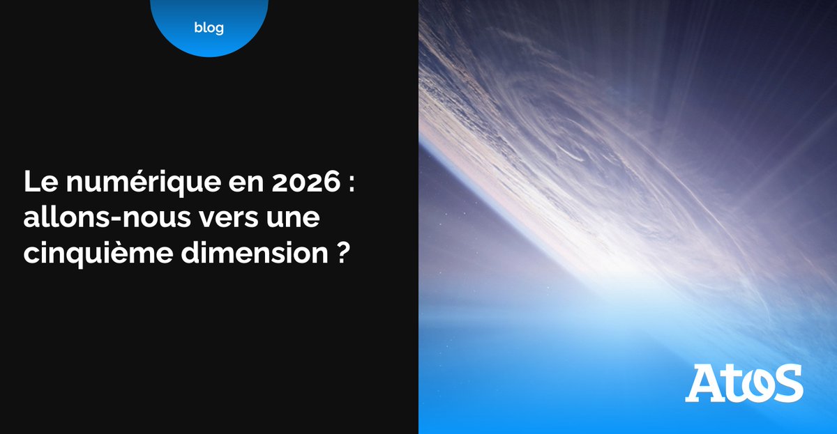 Quelles sont les tendances numériques clés de ces 4 prochaines années ? 🤔 Les experts de la Communauté Scientifique d’Atos se sont penchés sur la question dans le rapport « Journey 2026 : explorer les dimensions du virtuel ». À lire ici ➡️ atos.net/fr/blog/le-num…