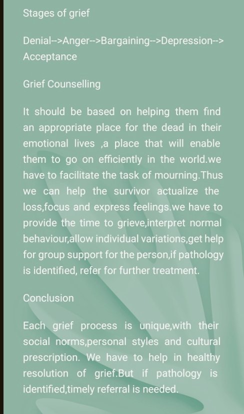 Merin_PsyDr's tweet photo. Grief can be pathological also. It is very important for a person in grief to get psychological support. #itsokaynottobeokay  #MentalHealthMatters 
Grief - especially when we lose a precious person or object. https://t.co/hiXUTw5GSN
