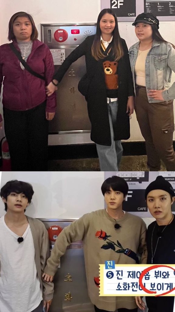 muchiechang's tweet photo. We tried @bts_twt 😂
@/cafe camptong 🥰
#runbtsep119 https://t.co/gaVT9hheYL
