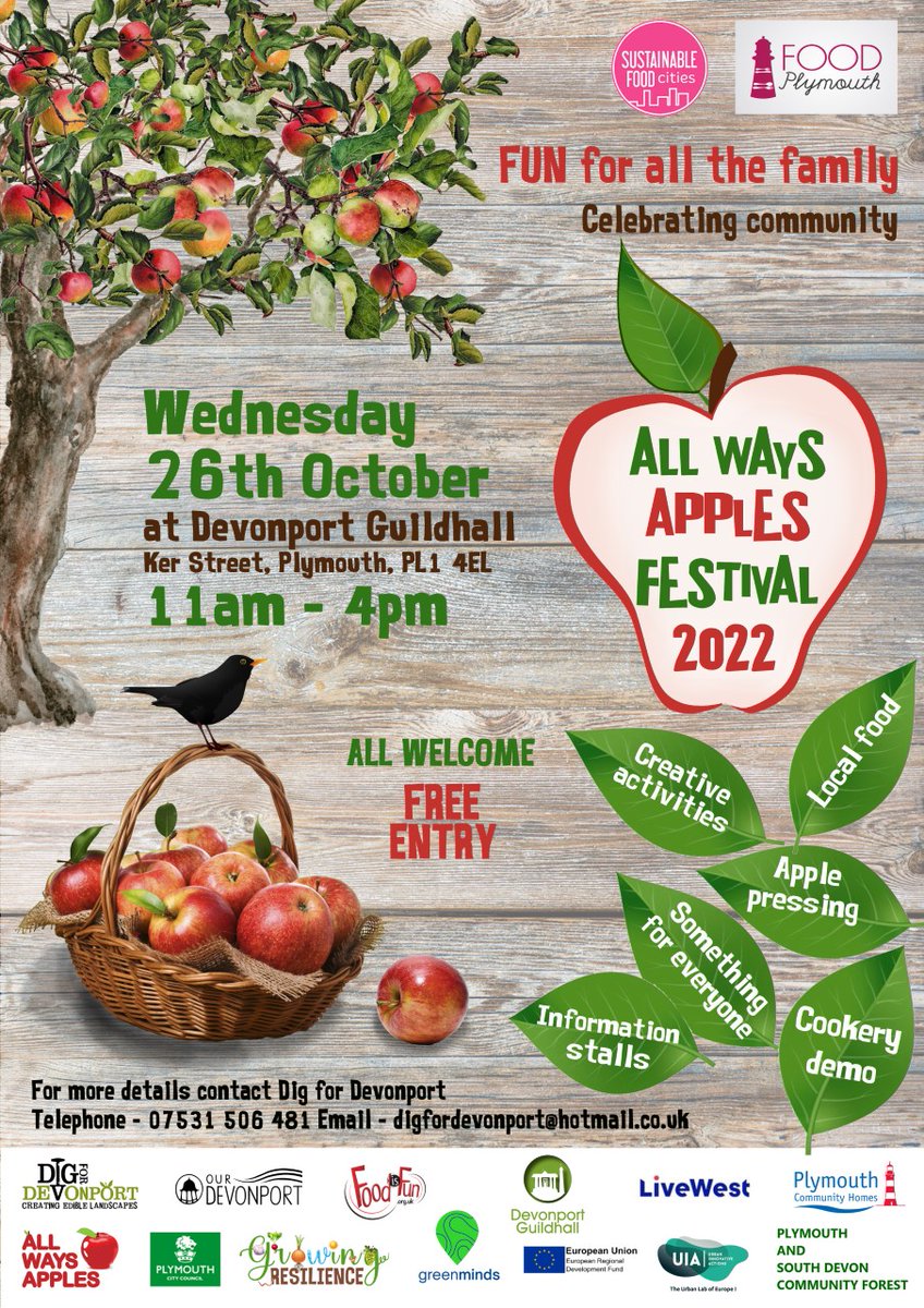 Amy Cooper (@stormcooper888) on Twitter photo Very much looking forward to this next week! <a href="/All_Ways_Apples/">All Ways Apples</a> at Devonport Guildhall.
#foodplymouth #foodsecurity #Communitycultivators #apples #plymouth Very much looking forward to this next week! <a href="/All_Ways_Apples/">All Ways Apples</a> at Devonport Guildhall.
#foodplymouth #foodsecurity #Communitycultivators #apples #plymouth
