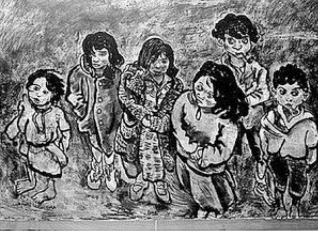 Letnapark's tweet photo. Otto #Pankok *6.6.1893 Mülheim/Ruhr – 20.10.1966 Wesel, u.a. #Sinti- &amp; #Romaporträts ab den 1930er Jahre, #Porajmos

Bilder: Katalog #dammundlindlar; Otto-Pankok-Museum

[Balo, der Geigenspieler: Pantelon, Kinder 1932; Ringela 1948; Katalog] https://t.co/ZYWQoGFqCA