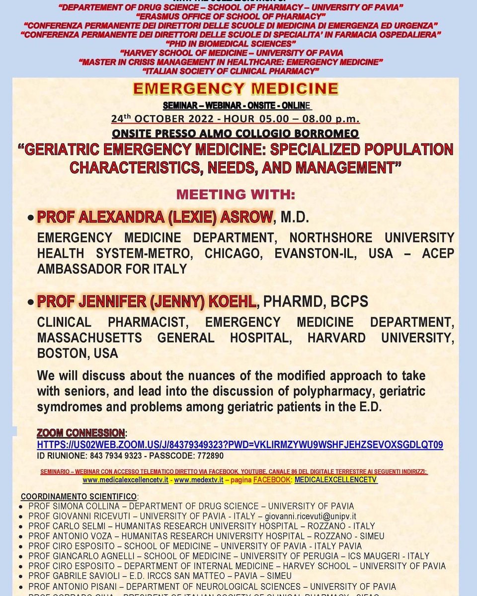 EMGLEX1's tweet photo. Excited to share 2 upcoming events in Italy! Founder and Director Dr. Alexandra Asrow will be presenting at both of these fantastic sessions. Hope to see you there! https://t.co/3XQHp7hD2J