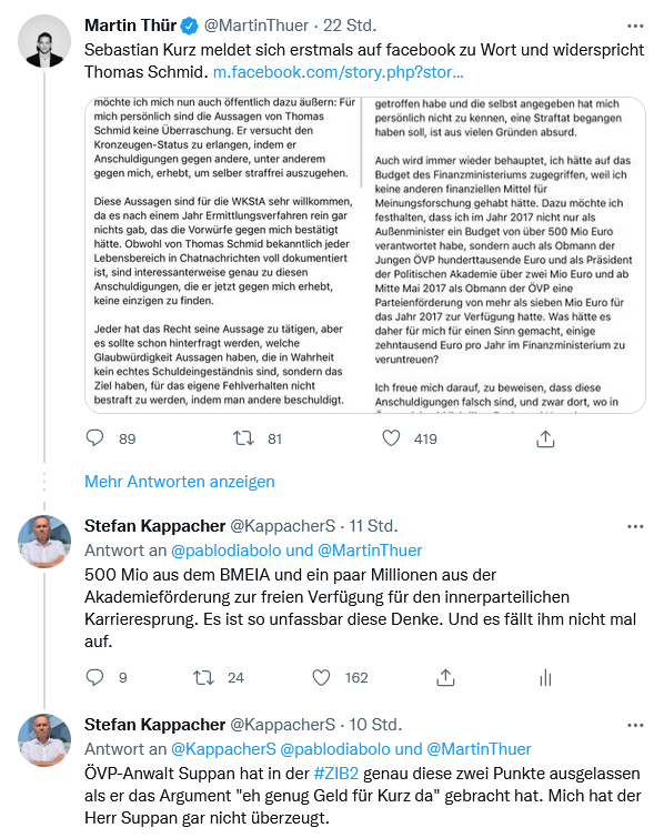KappacherS's tweet photo. Der @BerntKoschuh erwähnt es in seinem Beitrag im #Morgenjournal auch. Schon bemerkenswert wie undifferenziert Kurz und sein Anwalt mit Geldquellen argumentieren. #Steuergeld #Parteigeld https://t.co/gxvJoqc0cj