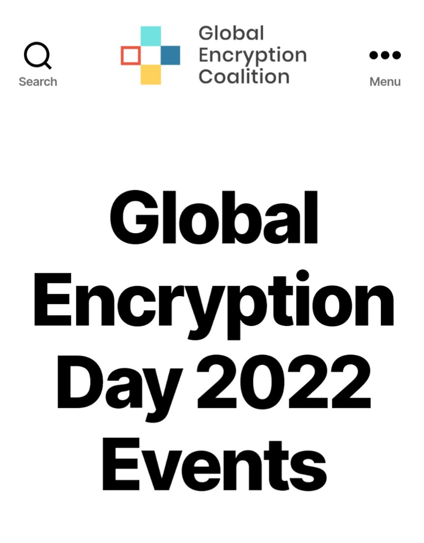 Encryption is a key part of what we do at @o1_labs and tomorrow (21st) is #worldencryptionday. Follow @encryption_day and get involved with one of their events. #privacymatters globalencryption.org/events/ged/202…