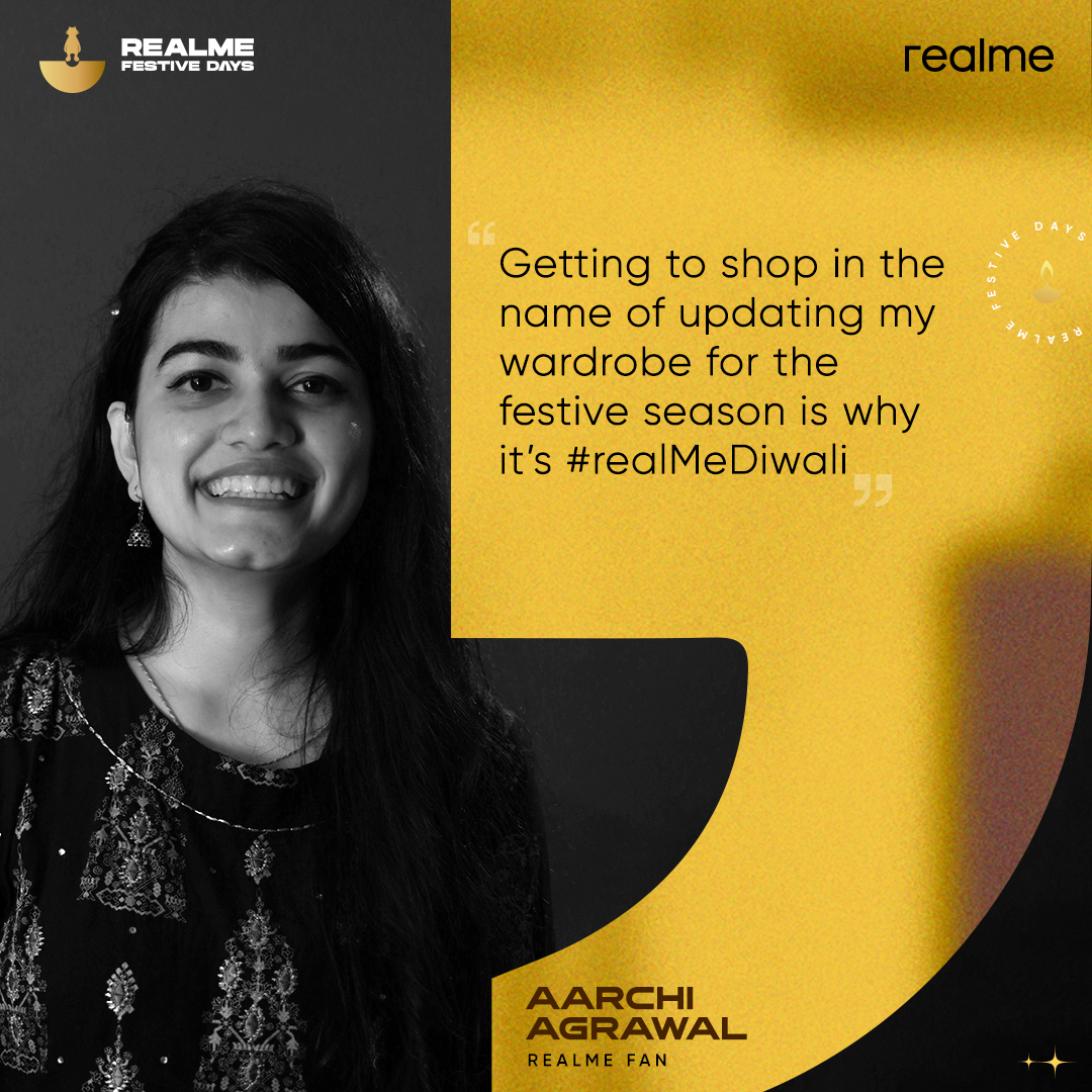 realmeIndia's tweet photo. Get in, we’re going shopping! That’s what makes it #realMeDiwali for this #realmeFan🛍

Let us know what #realMeDiwali is to you and stand a chance to #win* some #realme goodies! https://t.co/OGOmGVudQn