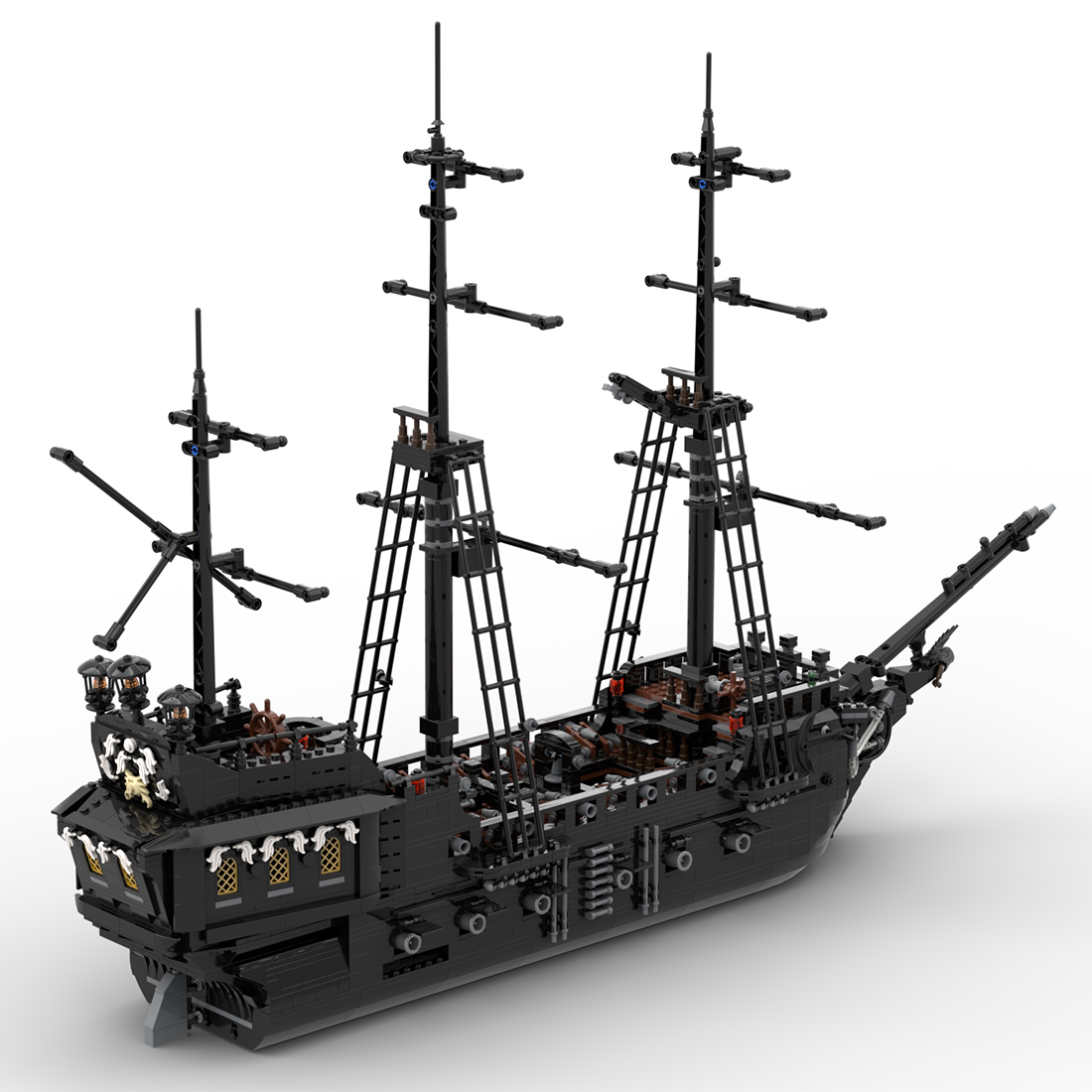 medievalbrick's tweet photo. “The Black Pearl” Pirate Ghost Ship by BrickMOCBay
link: https://t.co/b0KWWUvJQp
#meidevalbrick #pirateship #classicpirates #piratelego #legopirates #lego #bringbacklegopirates #legodigitaldesigner https://t.co/l88aQ6lcA2