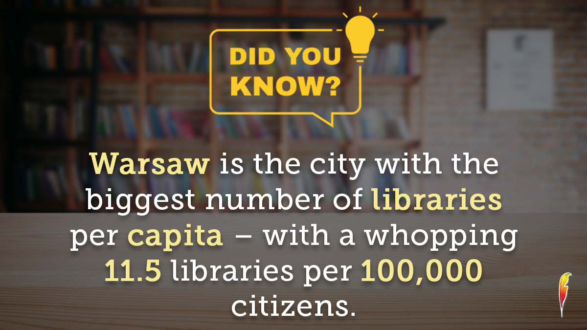 AMPublishersUSA's tweet image. Poland’s capital, Warsaw, is the ultimate heaven for book lovers.

#Facts #LibraryFacts