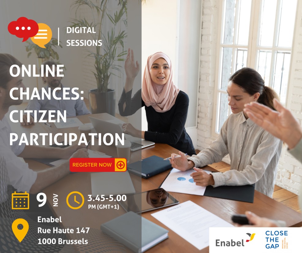 Enabel_Belgium's tweet photo. 📢 How do we amplify the voices of citizens? How do we consider them in the process of changing situations and organising the right initiatives?
Join our #DigitalSession and exchange with our guests from @citizenlabco and Upinion.
👉 Register for free: https://t.co/cfiJP8BPr4 https://t.co/O9FI774ZOd