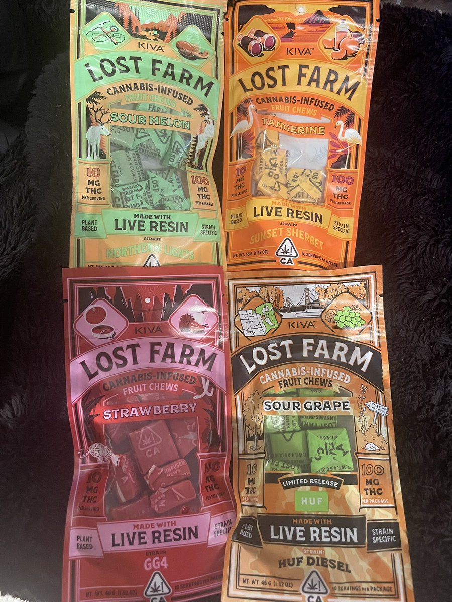 Repetto88's tweet photo. Fave's ๐คค๐๐ฅ @KivaConfections #liveresin #edibles #budtender #sf #lostfarm #kiva #HUF https://t.co/hIJos5OA9O