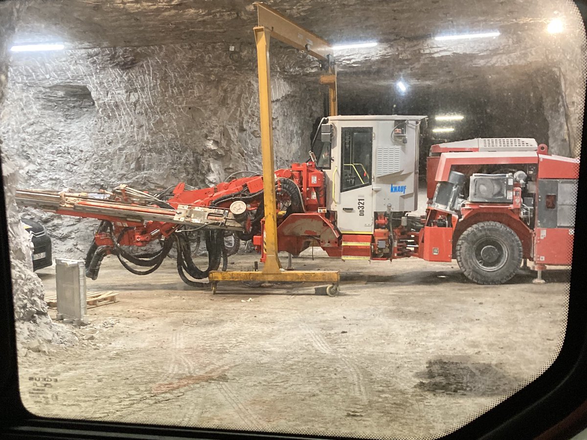 jdbontemps's tweet photo. Great thanks at @KnaufFR #AnhydriteLorraine for welcoming us so warmly for an open visit of this mine in Koenigsmakker @IMPACT_Deepsurf ! Anhydrite is feeding agriculture and construction, with deep time and deep to surface significance. https://t.co/4CSqxDDF44