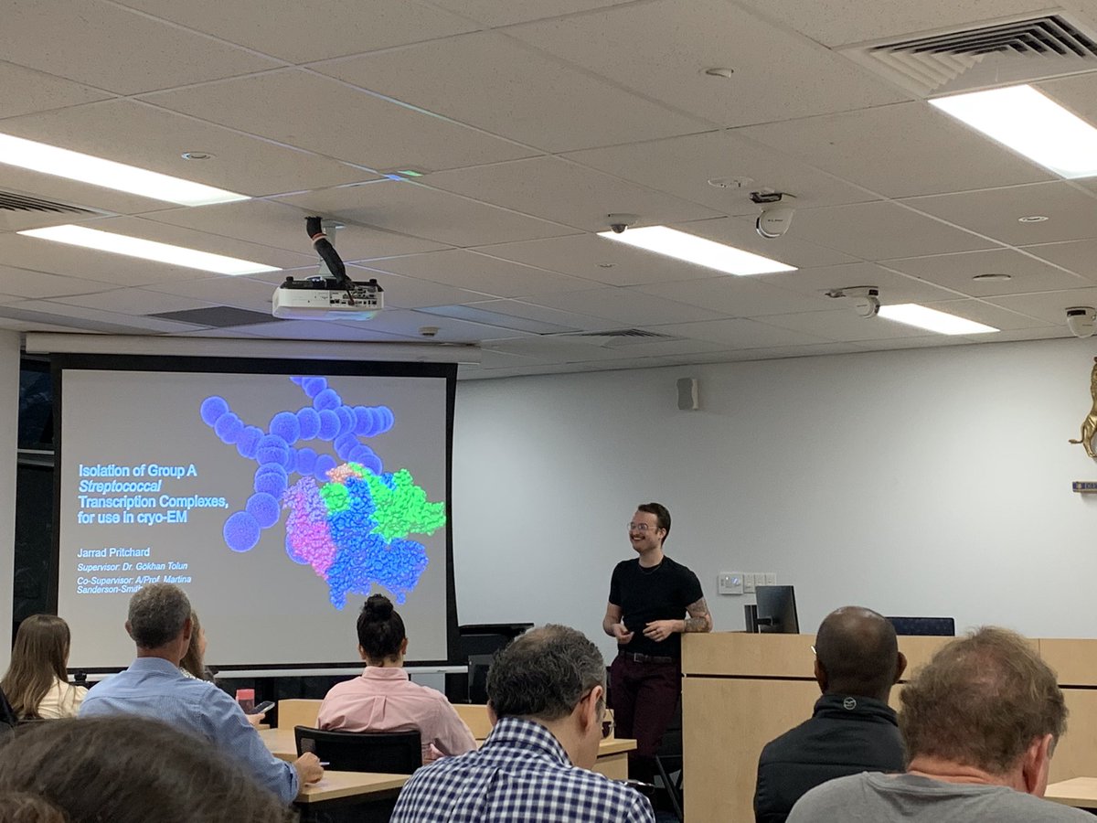 EmmaJProctor's tweet photo. Some great end of year seminars by the honours students from the @DrmartinaS lab group today! @GeorgiaMcCorkel @pritchardjd @LukeFuller126 It’s a bittersweet time of year because I’m sad for you all to finish, but so proud and happy about everything you have achieved! 😃 https://t.co/lg2PsDIPwH