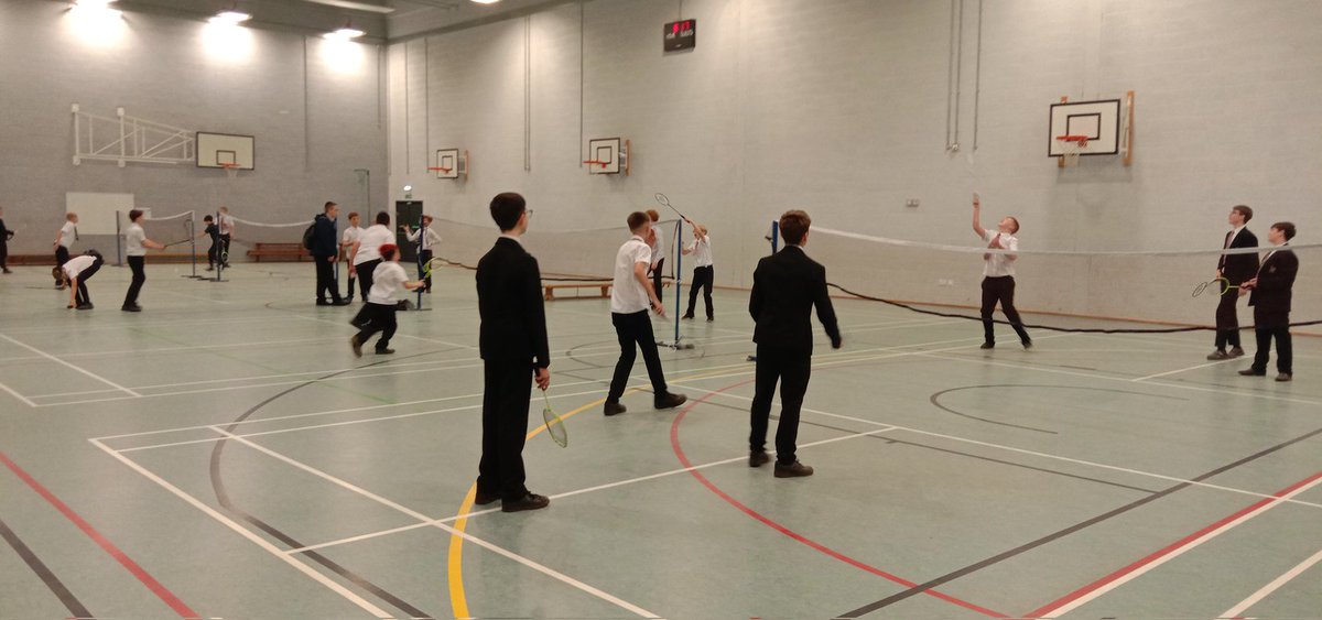 Busy morning @ Badminton club 🏸🏸 First league matches start after half term - excited!!