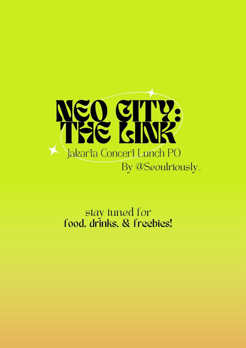 seoulriously_'s tweet image. Open PO LUNCH 
by Seoulriously 
for NCT 127 The Link in JKT

COMING SOON!

#TheLinkinJKT #NCT127InJKT #NCT127 #NCT127_NEOCITY_THE_LINK