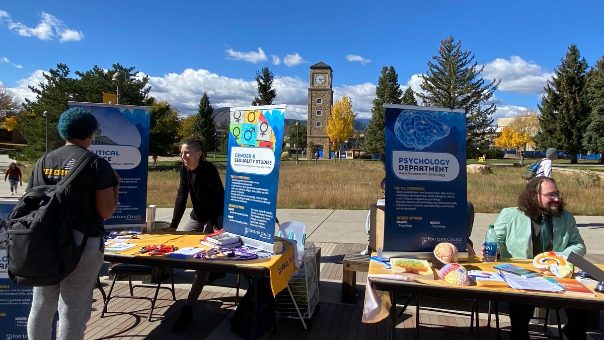 Our Academic Majors Fair put our fantastic majors and minors on display--and connected our fantastic faculty and students.  A great way to kick off Homecoming week <a href="/FLCDurango/">Fort Lewis College</a>!