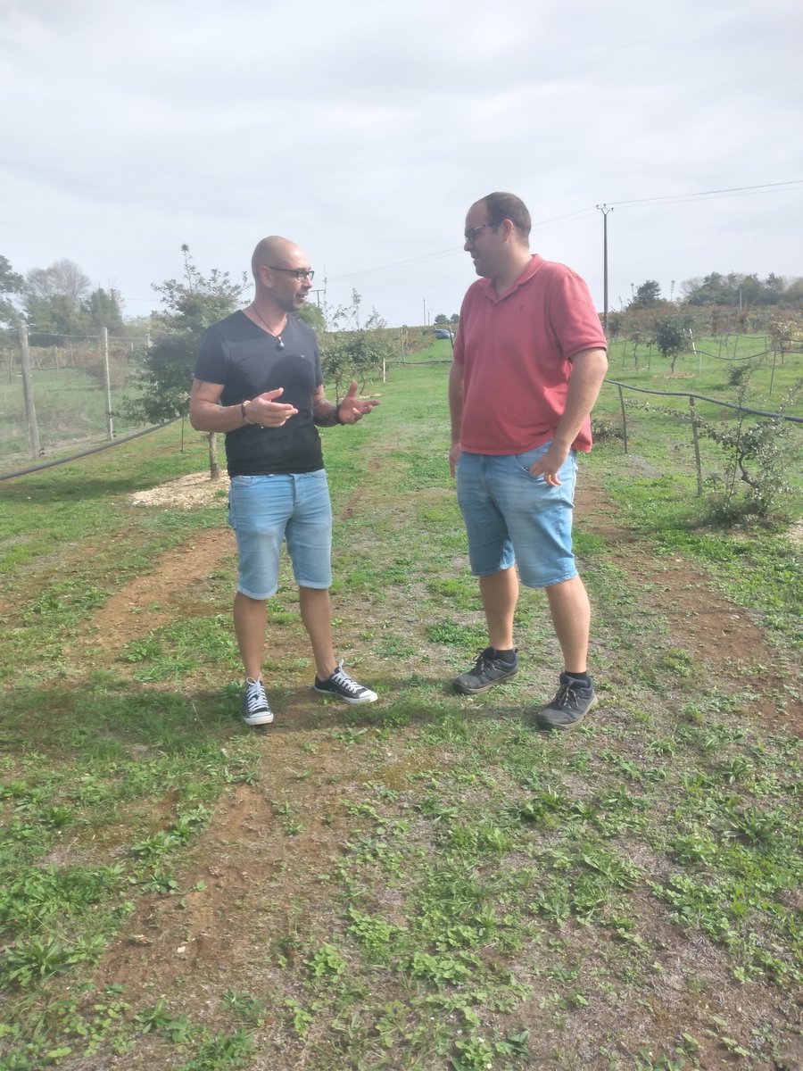 IntactProgetto's tweet image. As part of his secondment at @INRAE_Nancy prof. Lahsen Khabar visited @Agritruffe33 and a private truffle farm. #INTACTPROJECT