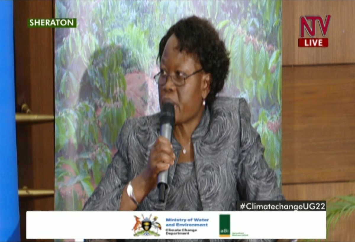 ntvuganda's tweet photo. We need to talk to the farmers about planting trees. Many farmers think that these trees are God-given. Yes, some were God-given but we have gone a long way and cut many of them and they need to be replaced - Margaret Athieno Mwebesa Environment #ClimateChangeUG22 https://t.co/8NYt8VG75H