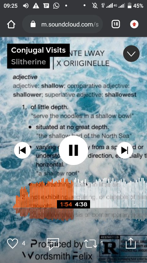 So today I decided to stalk <a href="/oriiginelle/">ORIIGINELLE</a>😅 n I bump into conjugal visit wuuu🔥🚀 my ears craved for more I listen to Black 🦉, I felt Emadloti at that moment 🕯️