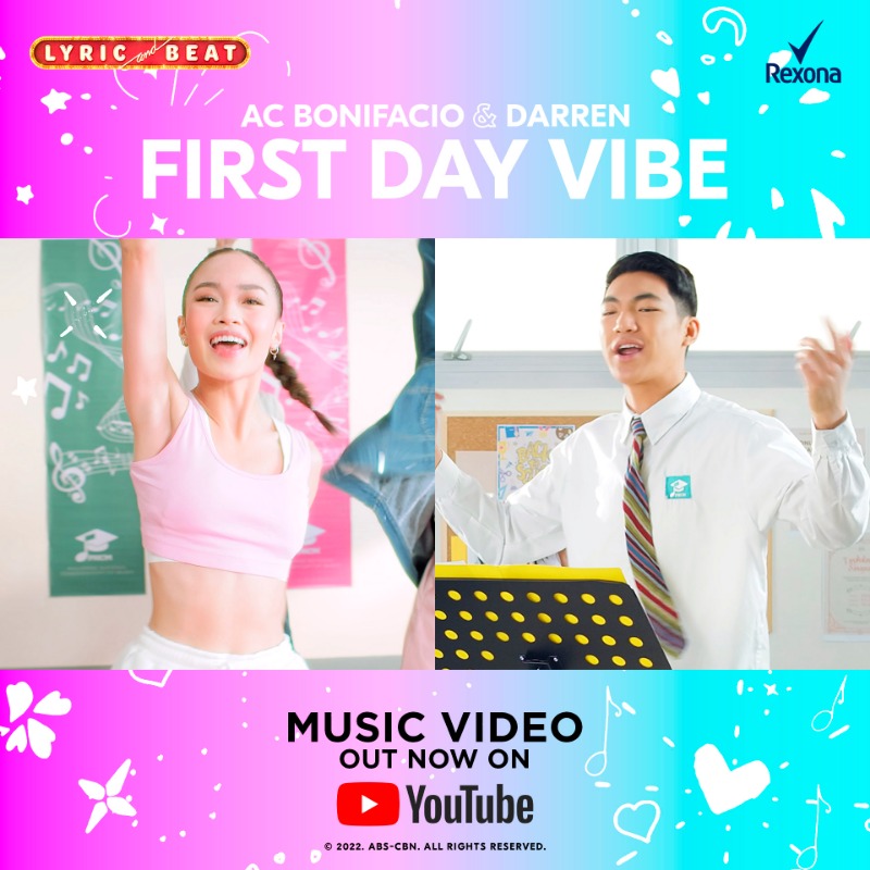 Rexona_PH's tweet photo. Napanood niyo na ba ang newest back-to-school anthem nina Darren at AC Bonifacio?

Siguradong everyday ay #FirstDayVibe with freshness from Rexona!

WATCH THE MUSIC VIDEO: https://t.co/GJDpoBwcM7

#RexonaXLAB
#RexonaFirstDayVibe