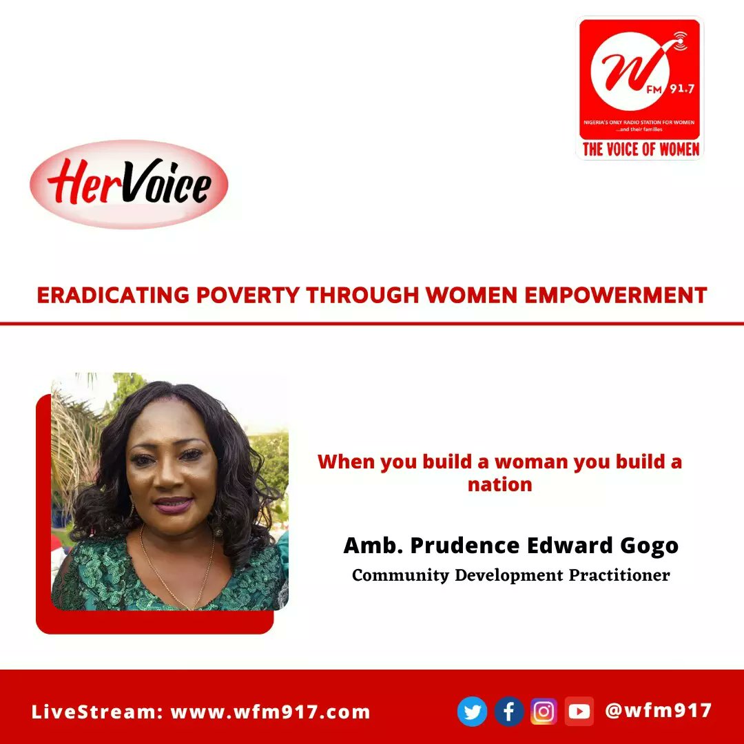 wfm917's tweet photo. Eradicating Poverty through Women Empowerment with Amb. Prudence Edward Gogo
#HerVoice...condemns all forms of discrimination against women and girls.
@ActionAidNG
#HerVoice
#shematter
#NigeriaWomenMatter
#impact
#unbiased
#2023elections
#women
#womenradio https://t.co/DYPnTTfi9Q