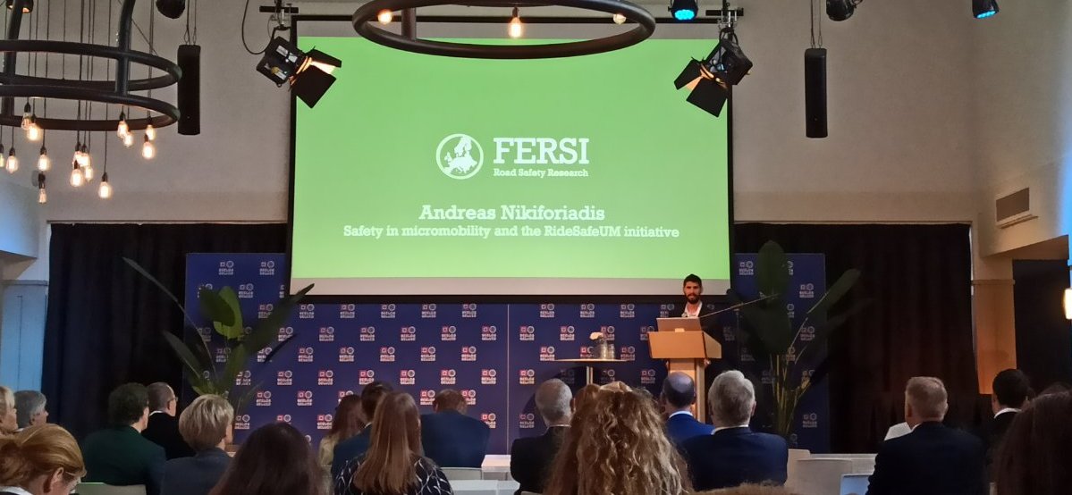 Our colleague Andreas Nikiforiadis presented <a href="/RideSafeUM/">RideSafeUM</a>  at the #FERSIConference in The Hague. It is always a pleasure to participate in a conference focused on improving #roadsafety through discussion and exchange of experiences between industry experts.

#micromobility