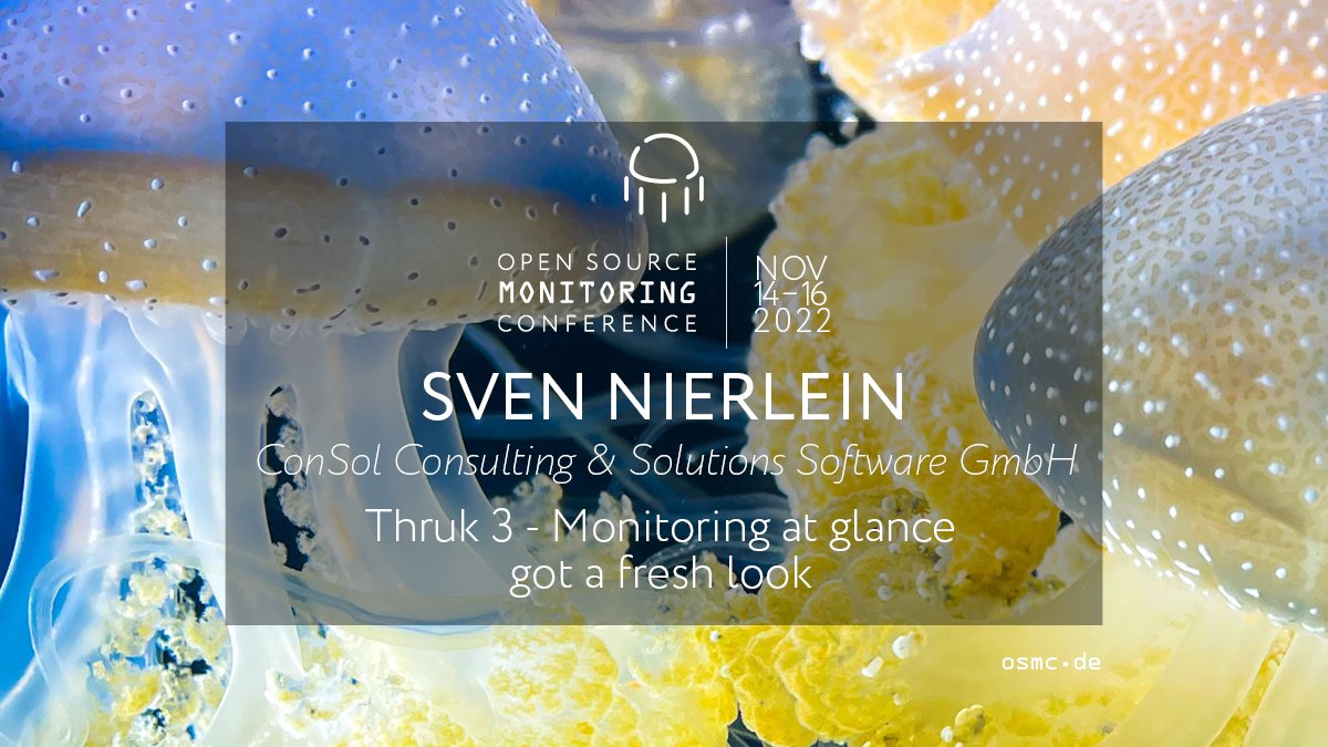 Netways's tweet photo. The Thruk web ui, capable of handling millions of services served well for many years.
It still does, and even got more useful features.
Sven Nierlein’s talk will introduce the brand new #Thruk 3 release coming with a completely reworked interface. https://t.co/xRwTKz9U5Z https://t.co/z4VKJ6KsaV