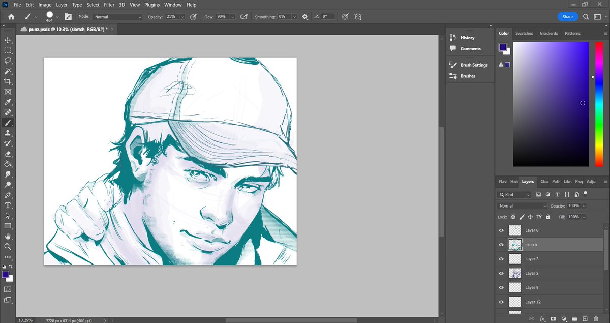 think i fcked up, i was supposed to be drawing Punz not Snapchat