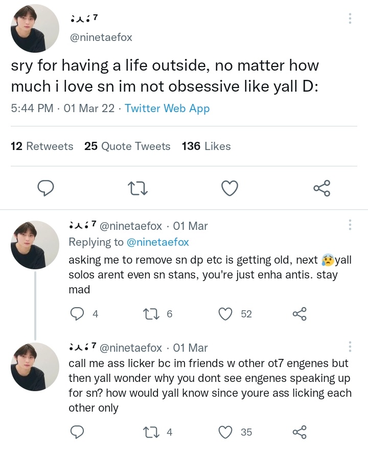 nooscent's tweet photo. adding here how that old hag is an enabler. after the graduation live of foxz, sn's fans pointed out that jy made an inappropriate remark against sn, instead of holding him accountable, shes mad not just for sn solos but also on sn fanbase &amp; told sum1 that it's not that DEEP. https://t.co/esDUGaArTx